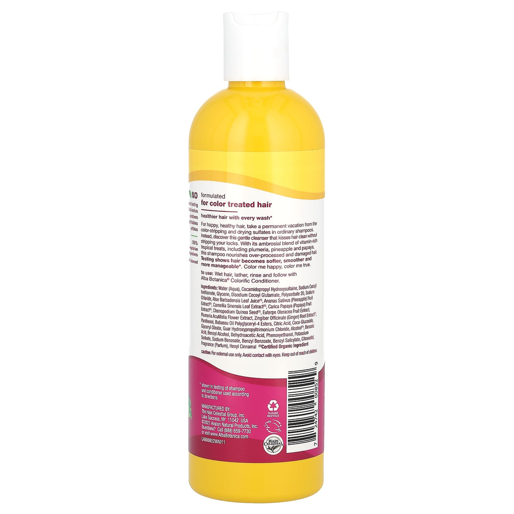 Alba Botanica, Гавайский шампунь, Colorific Plumeria, 355 мл (12 жидких унций)