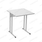 Парта одноместная не регулируемая с прямыми углами (белый)