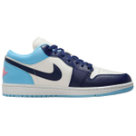 Jordan Air Jordan 1 Cushioning Low top Vintage Basketball Shoes Men's Ice Blue