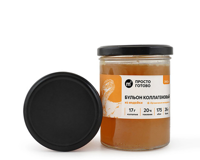 Бульон из индейки костный, коллагеновый, 350 г, органический "Ферма М2", 350 г