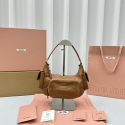 Miu Miu Leather Pocket Bag 21 cm