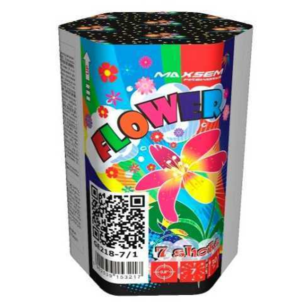 Батарея салютов «Цветок» (0,8»х7) 72/1