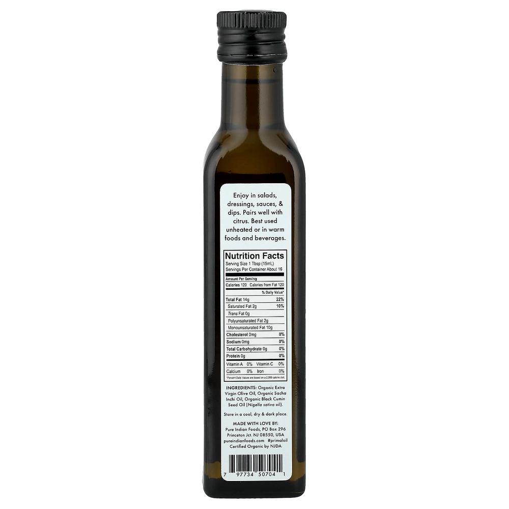 Pure Indian Foods, органическое масло холодного отжима Extra-Virgin Primal®, 250 мл