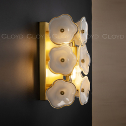 Бра Cloyd EFIOPIA W2 / выс. 28 см - латунь (арт.20393)