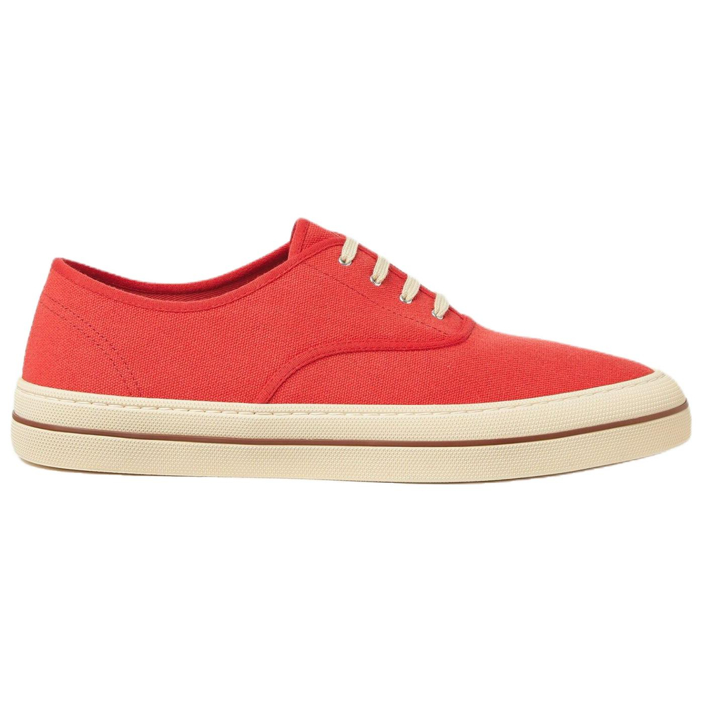Loro Piana Canvas Shoes Men"s Low top Red