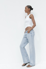 Джинсы trf straight low-rise