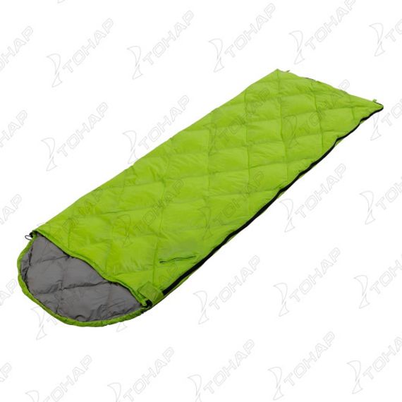 Спальный мешок пуховый (190+30)х75см (t-5C) зеленый (PR-YJSD-25-G) PR