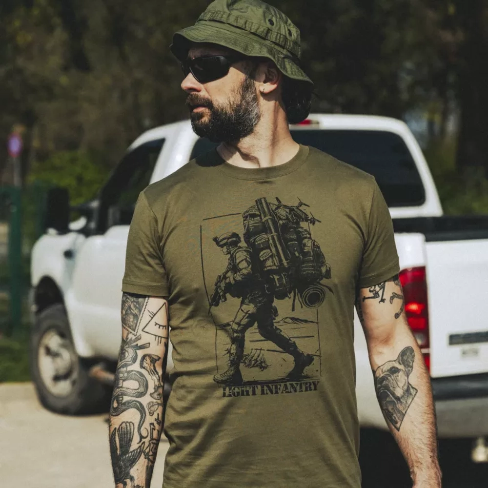Футболка Helikon Light infantry - Olive Green