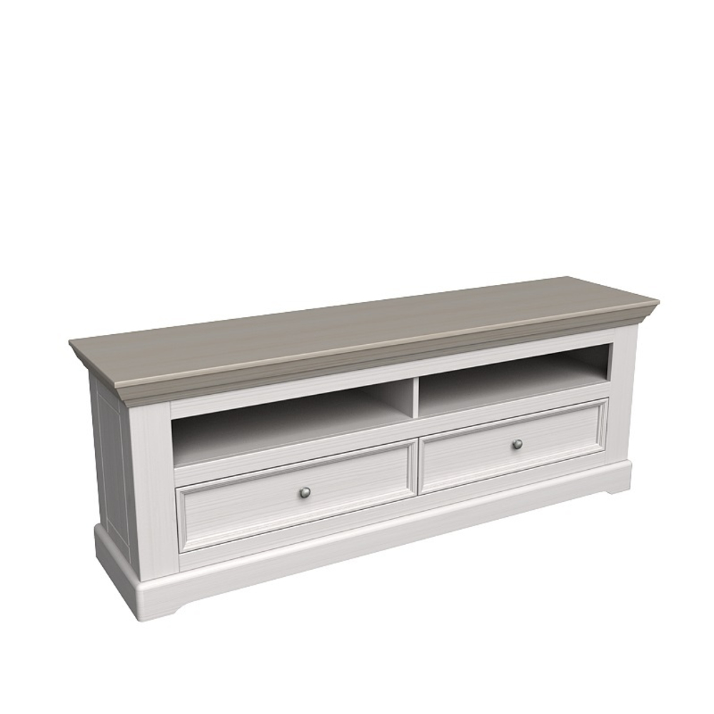 Тумба ТВ «Форест» 2 ящика белый воск/антрацит