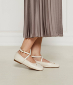 Кожаные балетки COLLETTE Michael Kors - кремовый(40T4CTFP1L)