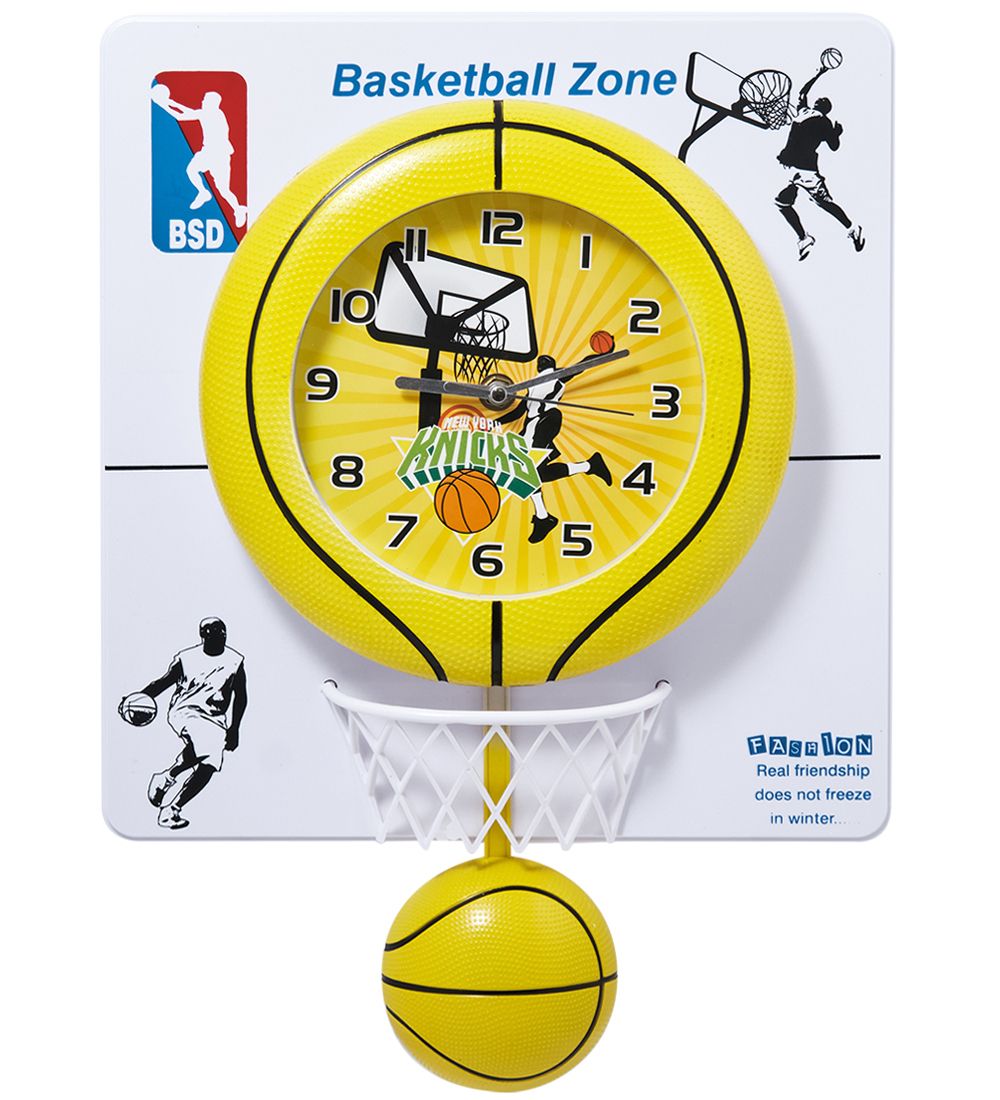 CL-45/1 Часы «Баскетбольный мяч» желтый