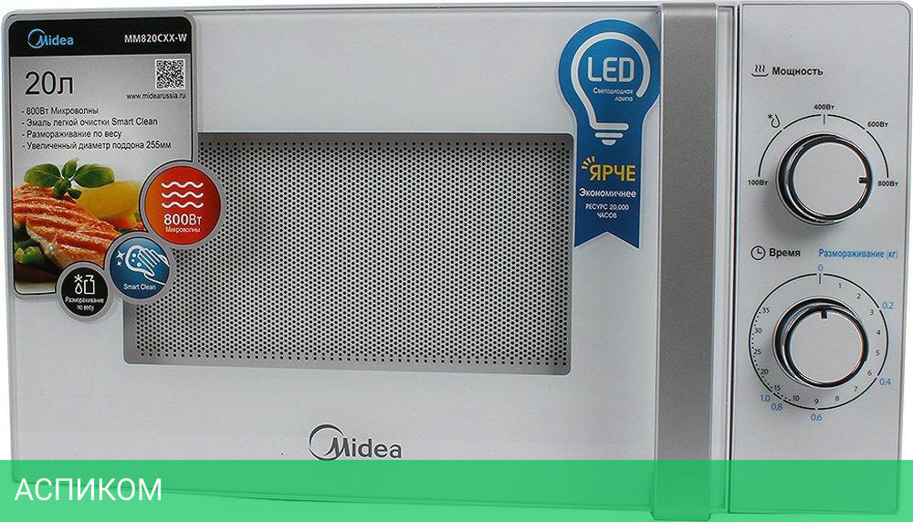Микроволновая печь MIDEA MM820CXX-W