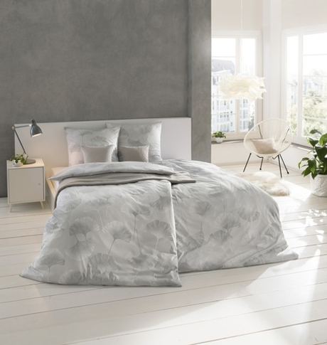 Постельное белье 1.5 спальное Estella Isabella platinum серое