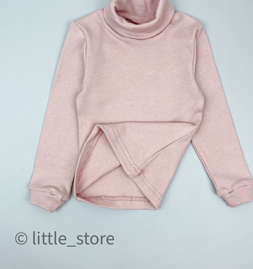 Водолазка хлопковая из кашкорсе Пудра