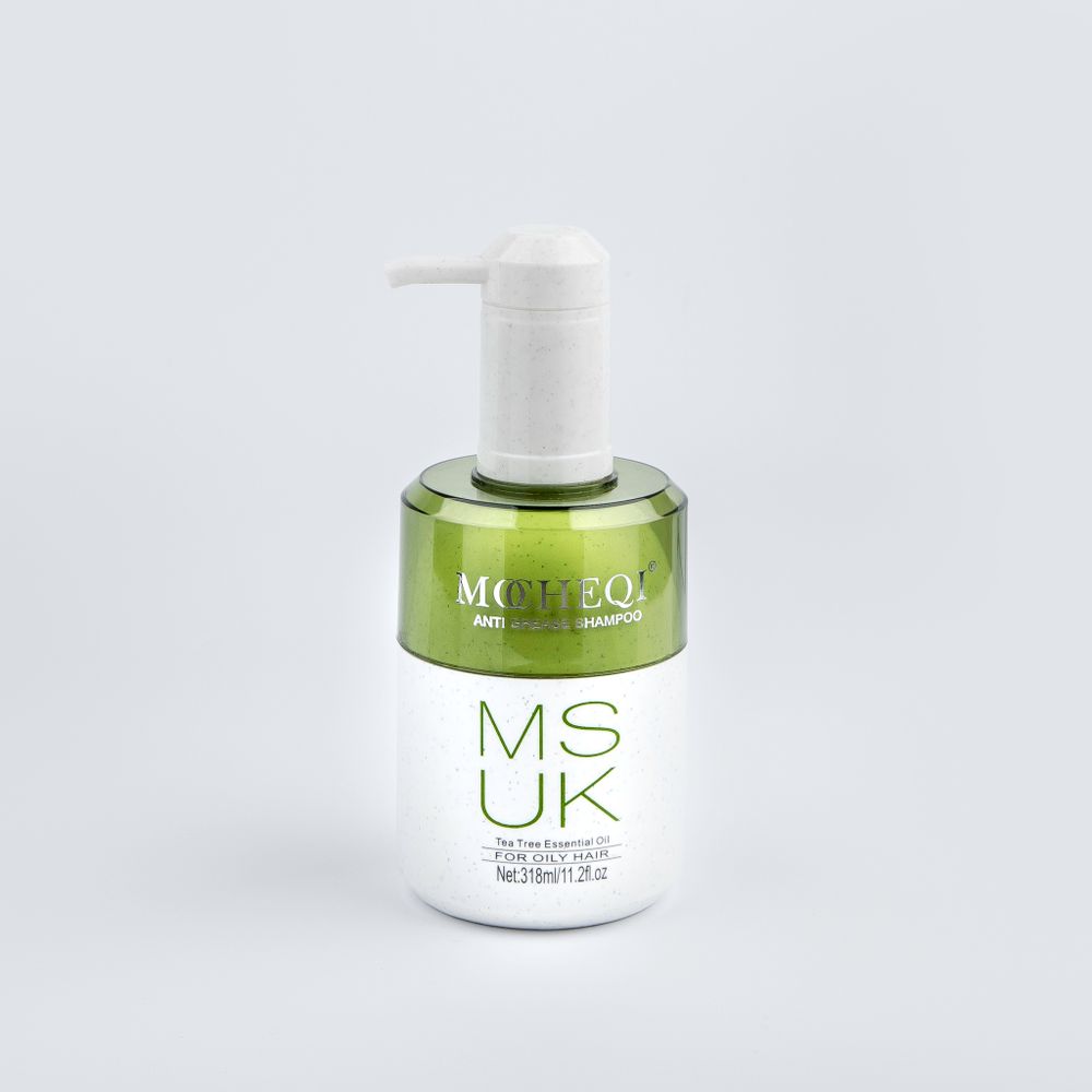 MOCHEQI MUSK ANTI GREASE SHAMPOO / Шампунь для склонных к жирности волос с гидролизованным кератином и маслом чайного дерева