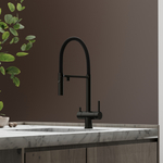 Смеситель для кухни Sancos Imola с гибким изливом, цвет матовый черный/черный, арт. SC4010MB