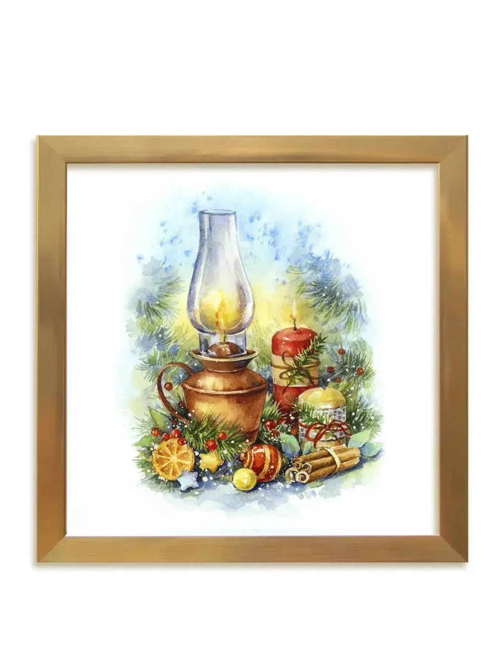 Картины на стену интерьерные на холсте 4 шт, 23*23 см