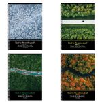 Тетрадь А4, 120 л., BRAUBERG гребень, клетка, обложка картон, "Seasons", 404071, 4шт