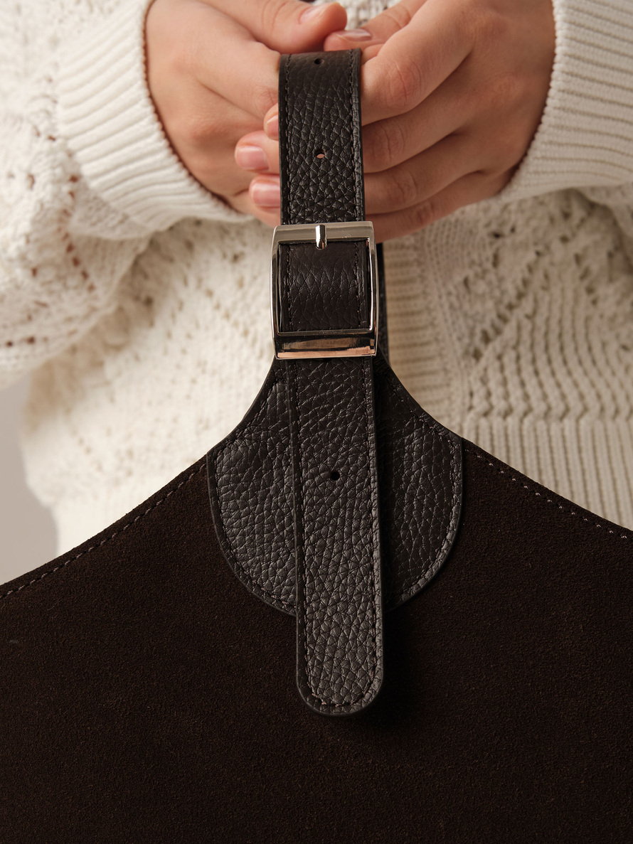 Замшевая сумка DBR Provence 31398 темно-коричневый