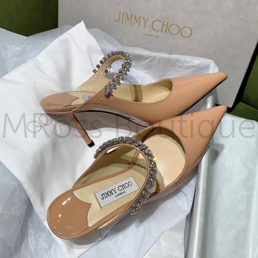 Бежевые босоножки Jimmy Choo Bing 100 премиум класса