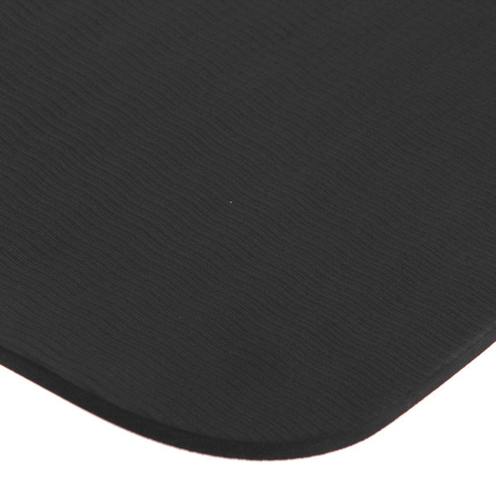 Коврик для йоги 6 мм 183*61 см «Шамбола» с лазерной гравировкой (ТРЕ), черный