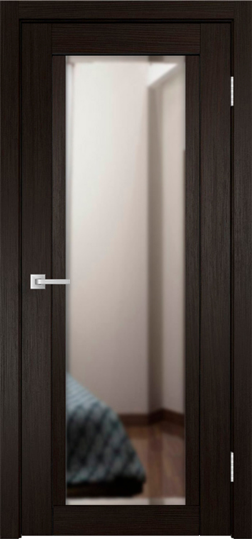 Межкомнатная дверь К-11 / Цвет тон Венге / Зеркало / Двери Верда