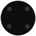 Органайзер стаканчик для косметики и мелочей MONTE VITA, металлический, 100х80 мм, черный, 272485