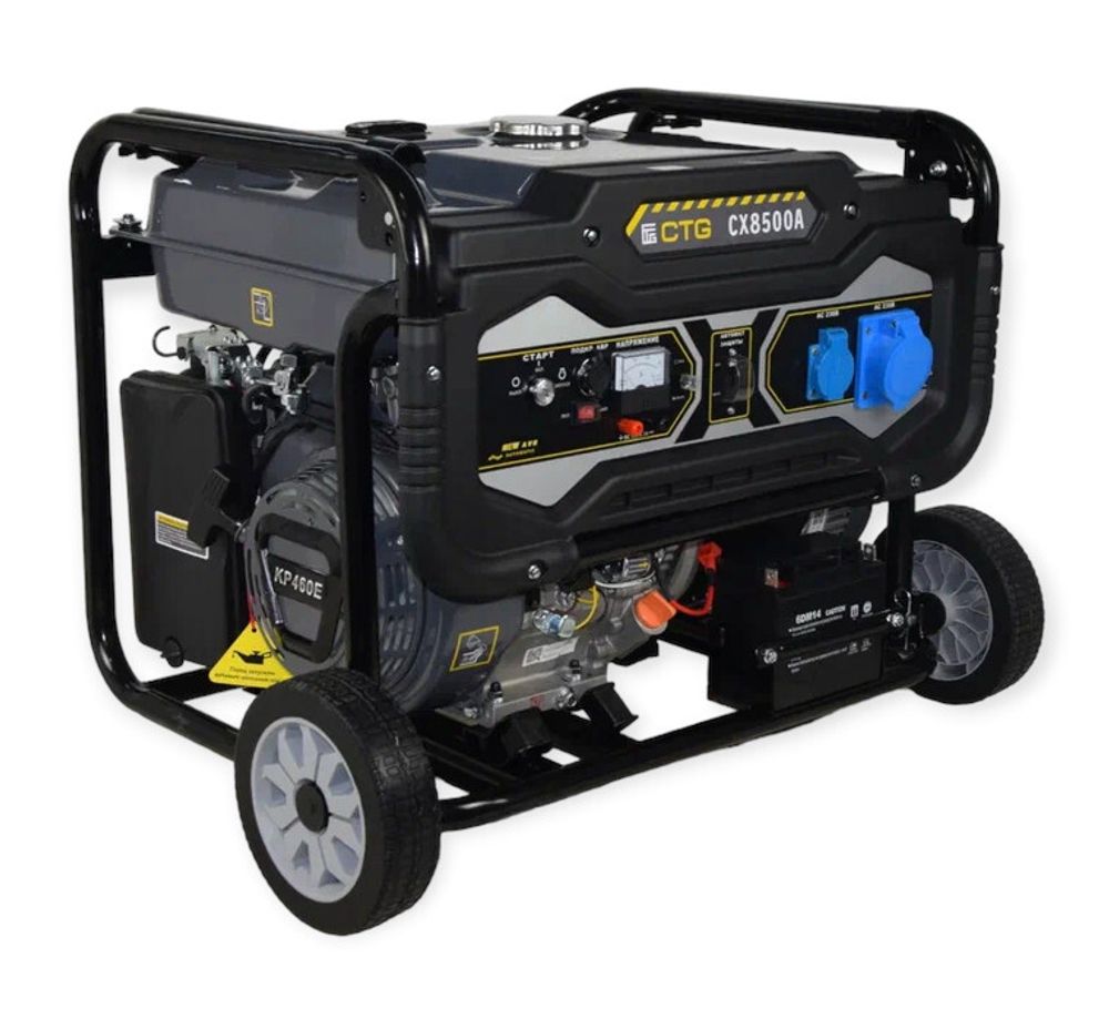Генератор бензиновый CTG CX8500TA - [7 кВт / 380V / Lifan KP460E] трехфазный с ATS