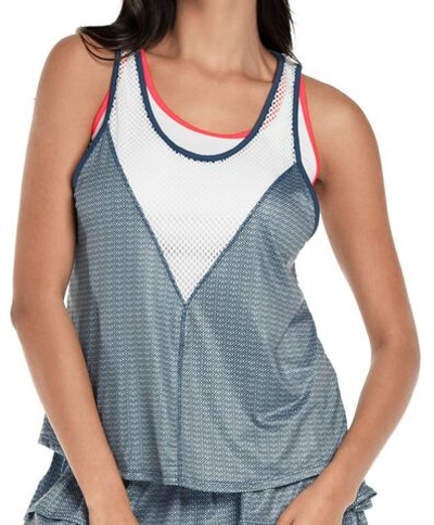 Топ теннисный Lucky in Love Palms D'Amour Royal Palm Layer Tank - Gray