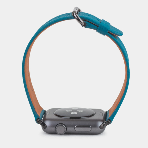 Ремешок для Apple Watch 40/41/42 mm из кожи теленка, морского цвета