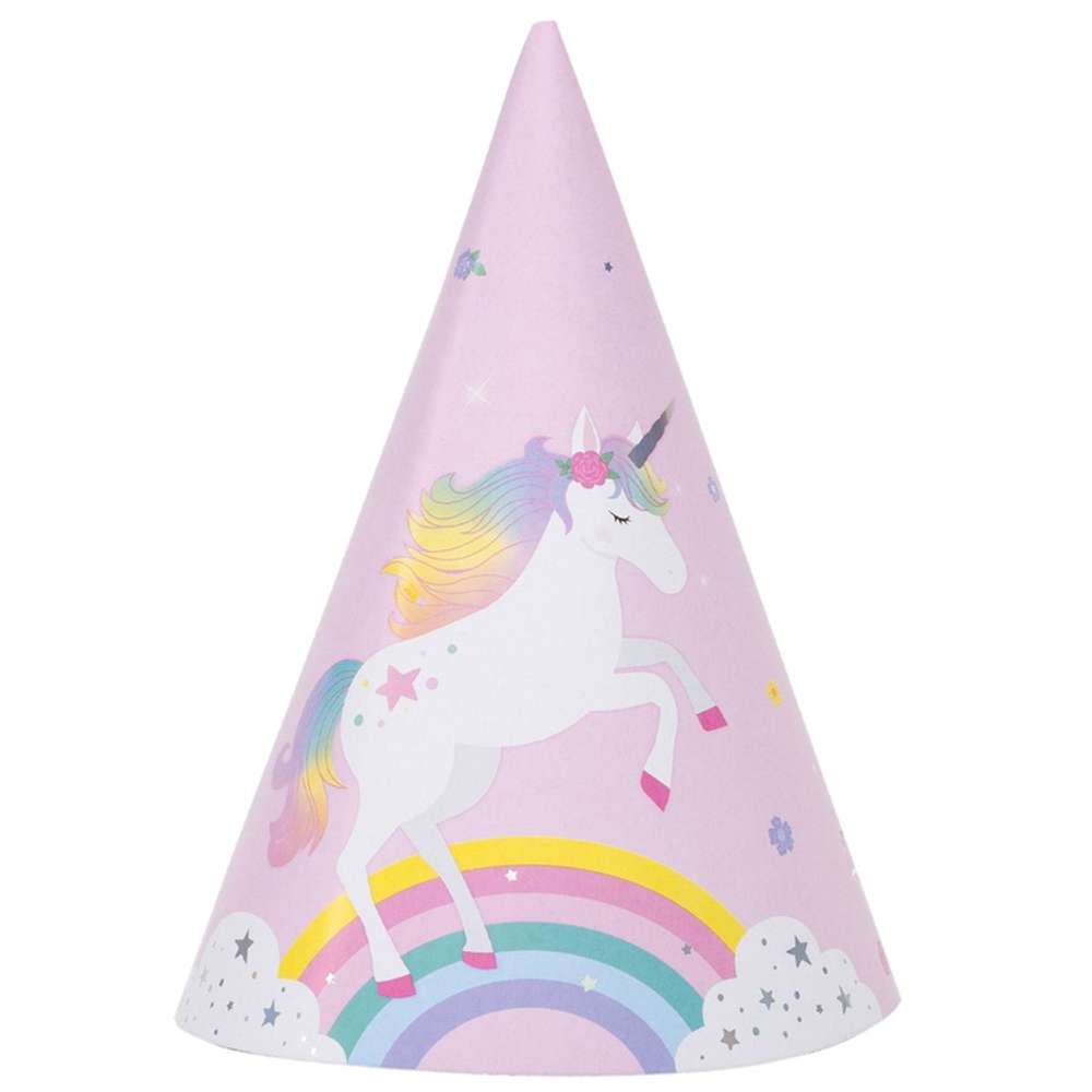 Колпаки праздничные «Единорог дивный», 6 шт
