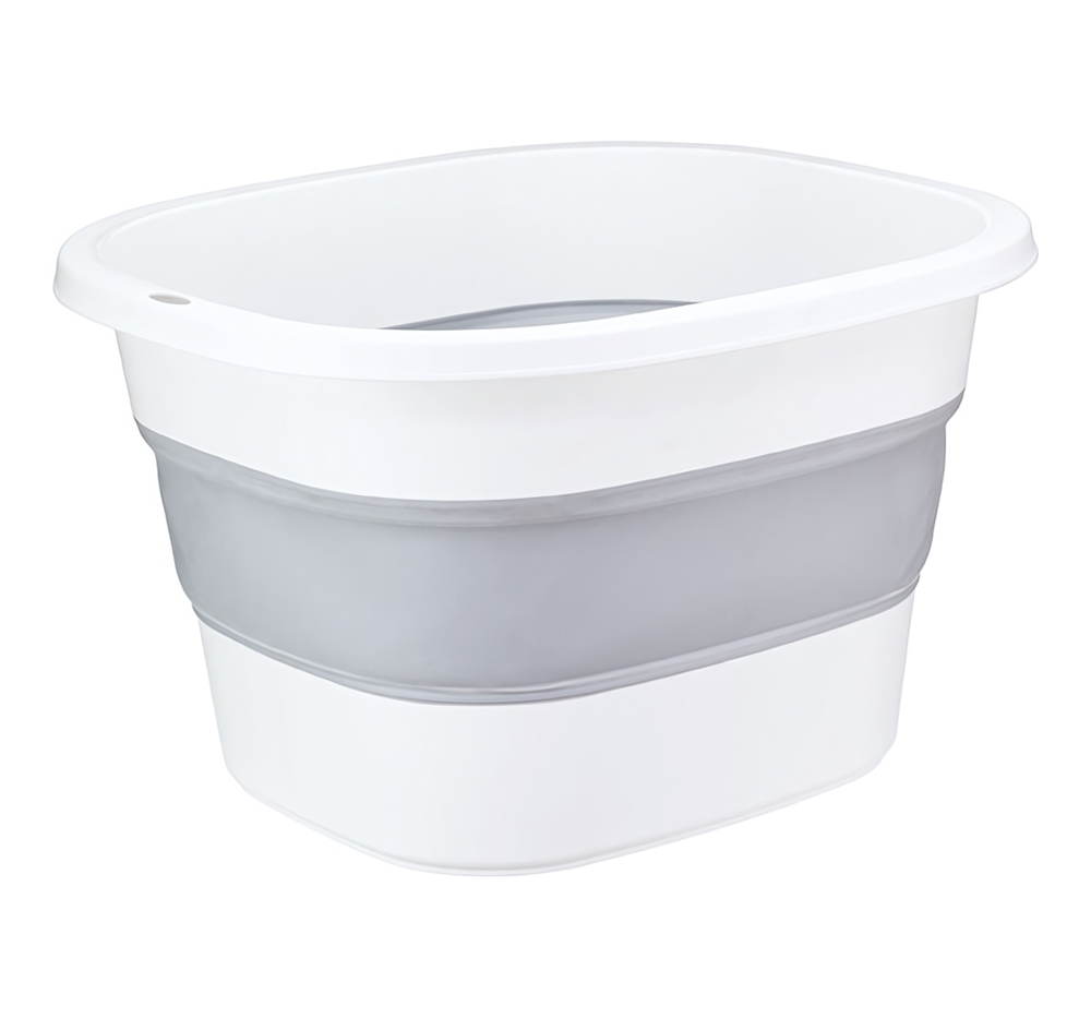 Таз ФЛЕКС 18 л для ног складной с массажной поверхностью, отверстие для подвешивания, полипропилен, ТЭП М2509