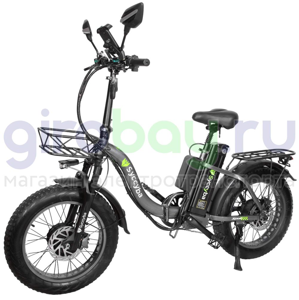 Электровелосипед Syccyba F11 Pro Dual 48V/20Ah (полный привод) - Серый обод фото №1