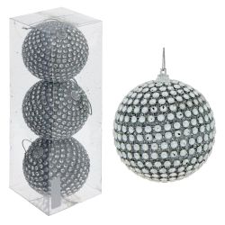 GAEM Набор из 3шт Украшение новогоднее "Шар", D 8 см, L9 W9 H9 см