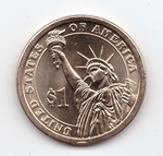 США. 1 доллар. Президенты. №18. 2011. Ulysses S. Grant / Улисс Грант. D. UNC