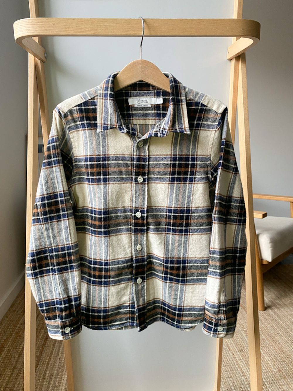 Хлопковая рубашка Bonpoint, 128