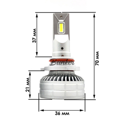 Светодиодные автомобильные LED лампы TaKiMi Altima HB3 (9005) 5500K 12/24V