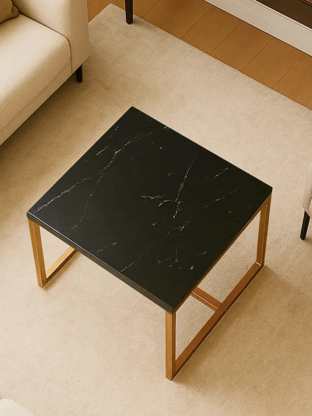 Компактный журнальный стол Куб - ЗЧ - ЛДСП в ПВХ