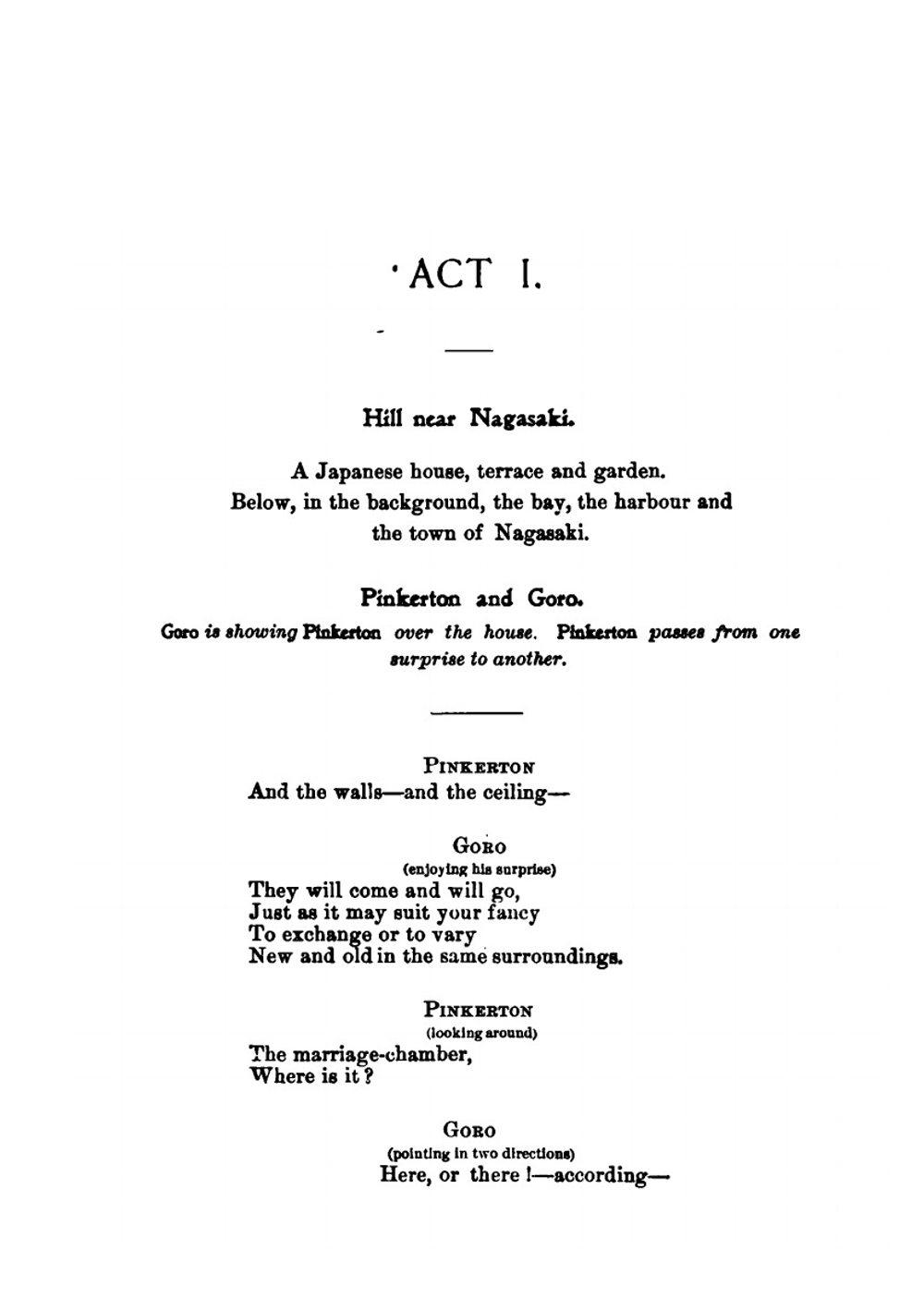 Madam Butterfly. a Japanese tragedy founded on the book by John L. Long and the drama by David Belasco | Giacomo Puccini