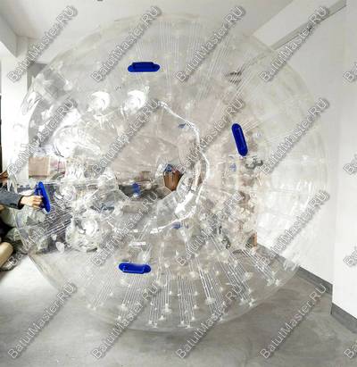 Гидро/аква зорб "Кристалл", ТПУ, диаметр 2,1 м, два входа