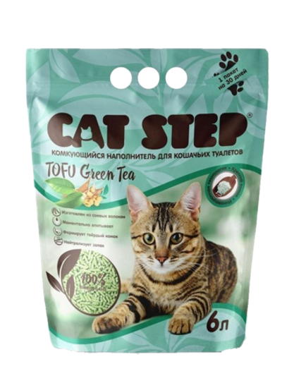 Cat Step Тофу Зеленый чай 6л.