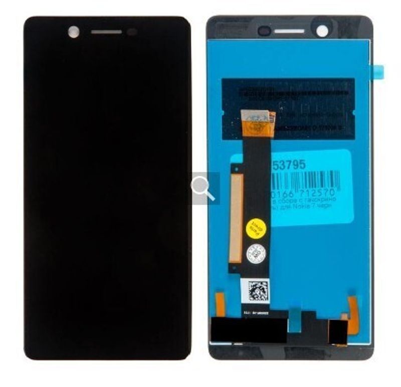 Дисплей для Nokia 7 в сборе с тачскрином на рамке (Black)