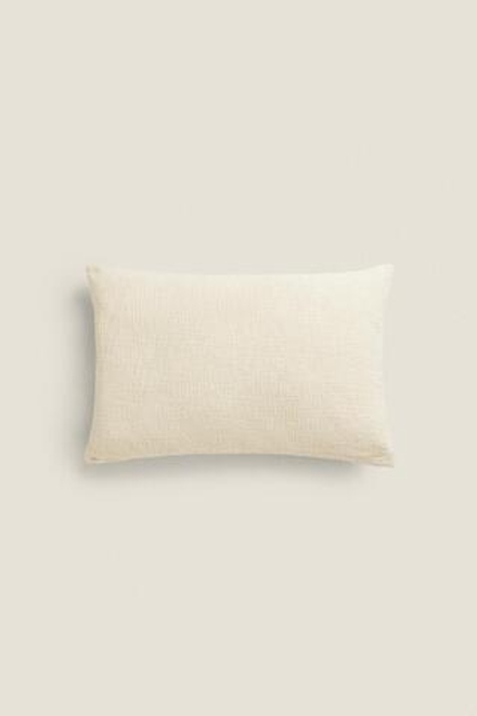 ZARA HOME ЧЕХОЛ НА ПОДУШКУ В ПОЛОСКУ, СВЕТЛО-БЕЖЕВЫЙ