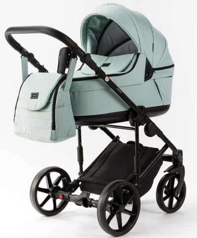 Детская коляска Adamex Locco Light 2 в 1 LL-TK27 TIP (СЕРО-ЗЕЛЕНЫЙ)