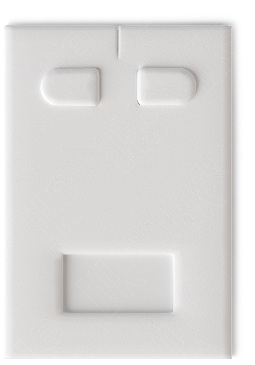 Вкладыш 05/наклонный/для серег/2 язычка/окошко для бирки/прорезь для нитки