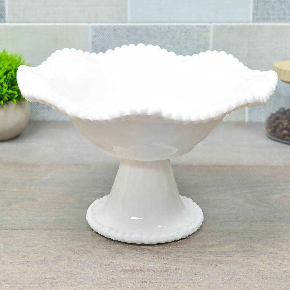 Фруктовница 25,5см на ножке "Маринет", фарфор