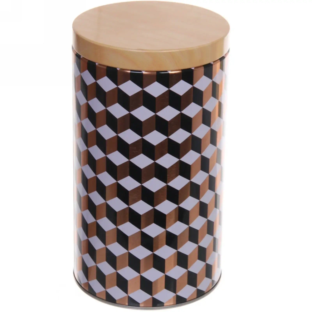 Банка для продуктов металлическая «Geometry» 1800мл 11*19см