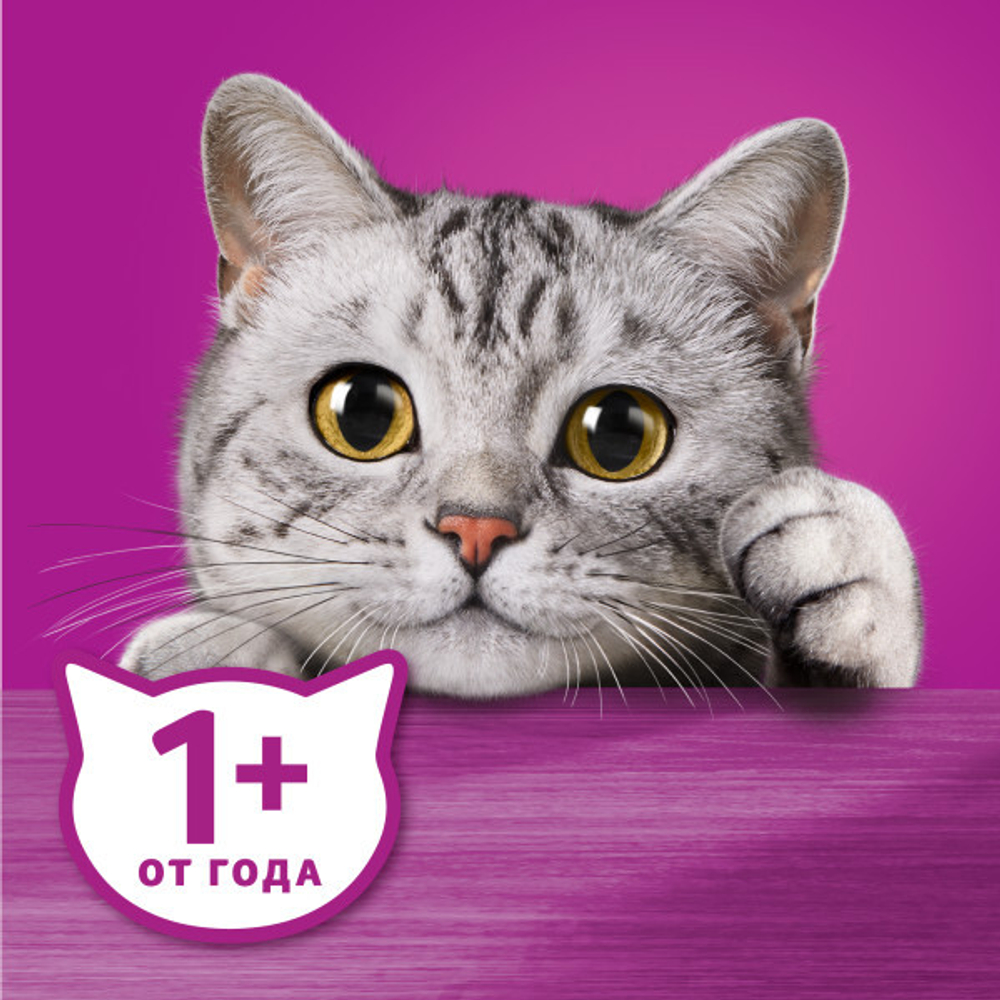 Телятина рагу, 75г корм для кошек влажный  Whiskas