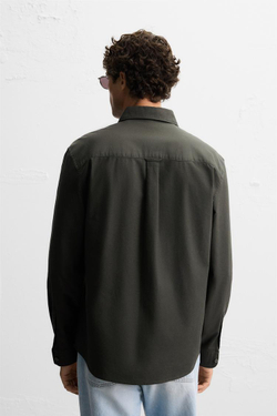 ZARA РУБАШКА ОКСФОРД, ХАКИ