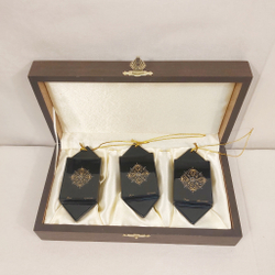 Набор ёлочных игрушек-конфет с ручной росписью Палех "Сказки" в футляре